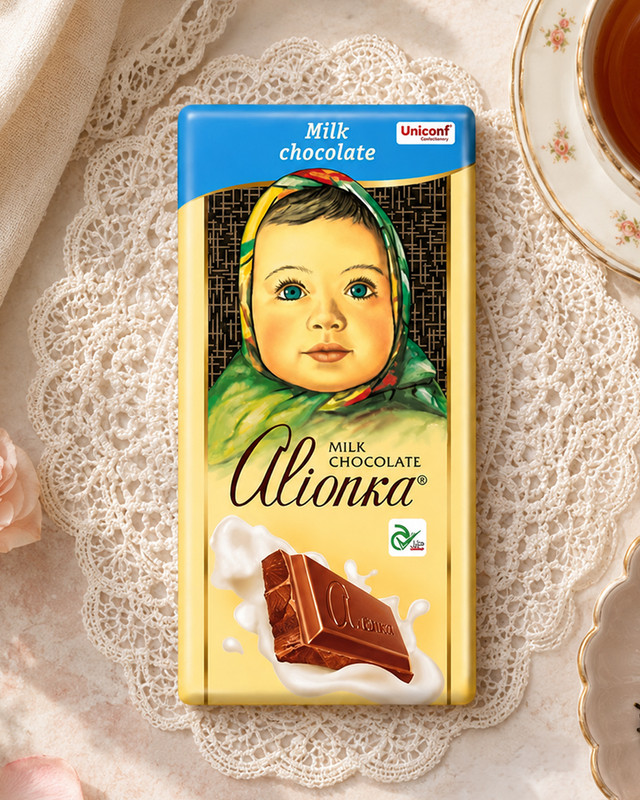Milk chocolate, Alionka, 90 g
