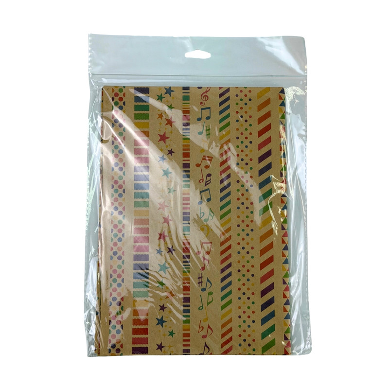 Craft wrapping paper, 70x100 cm, assorted