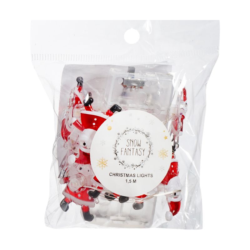 Christmas garland, Snow Fantasy, 1.5 m, assorted