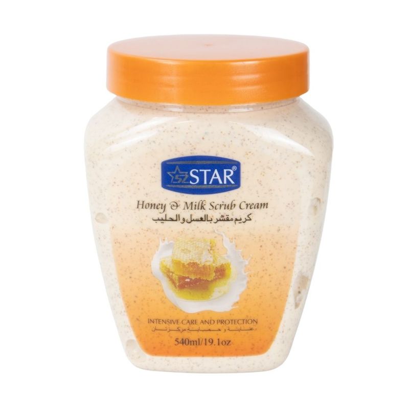 Star Scrub 540Ml Jar Honey & Milk