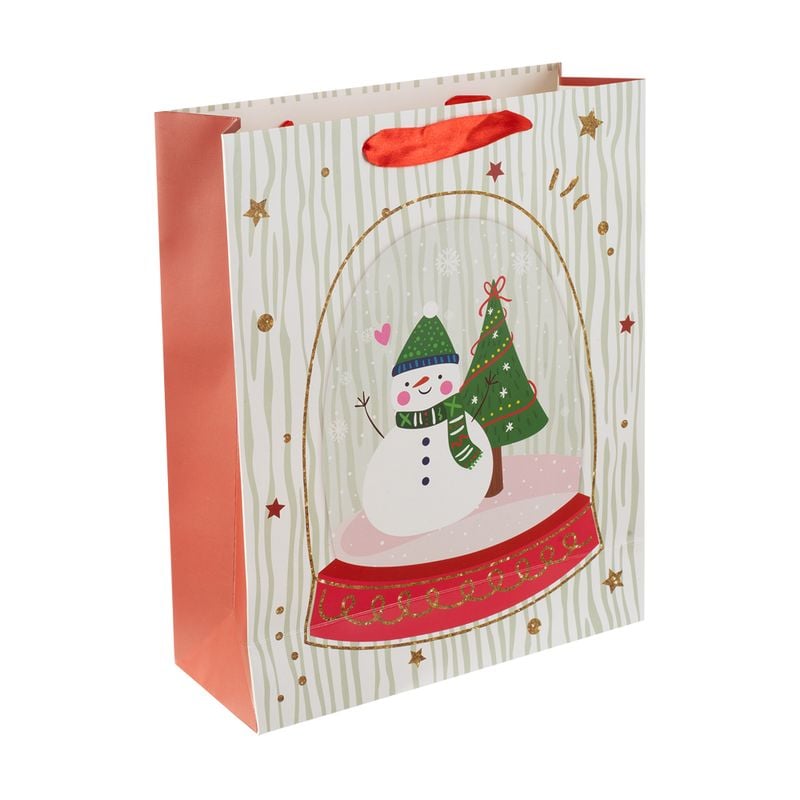 New Year\'s gift bag, Snow fantasy, 26x32x10 cm, assorted