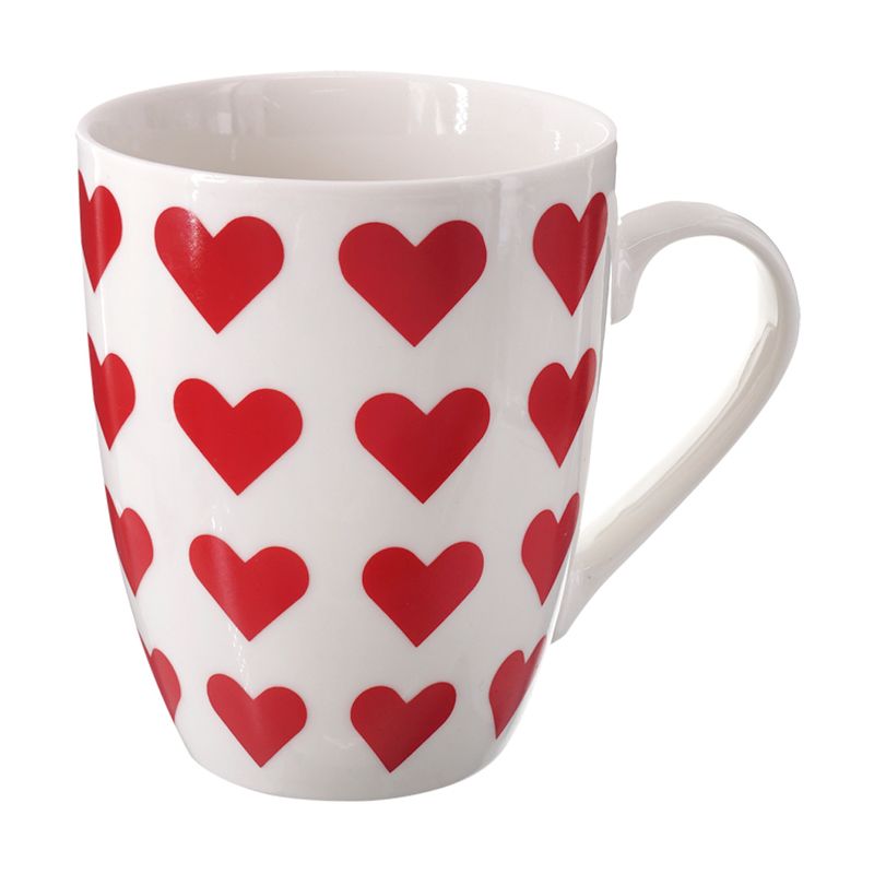 Mug \"Hearts\", 370 ml, in assortment