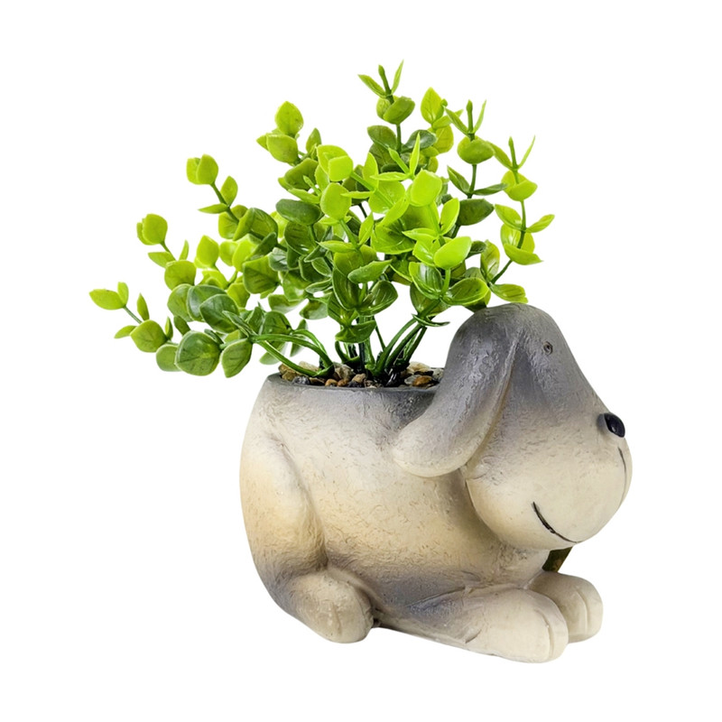 Potted artificial plant Animals
