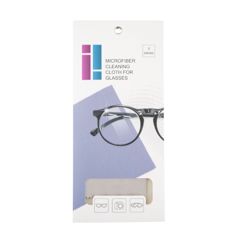 Microfiber cloth for glasses, 3 pcs