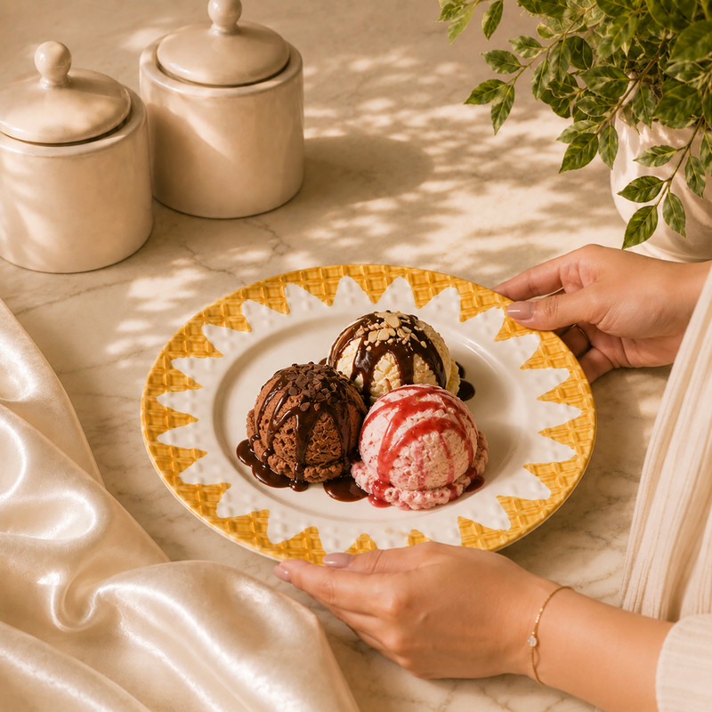 Dessert plate, 20,5 cm, assorted