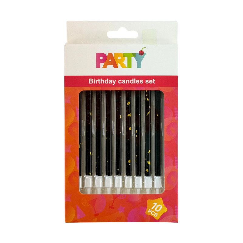 BIRTHDAY CANDLES SET,10 PCS