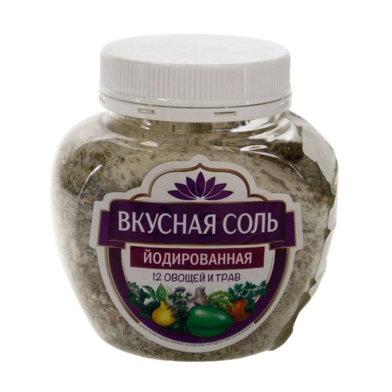 Iodized salt, 400 g, in assortment