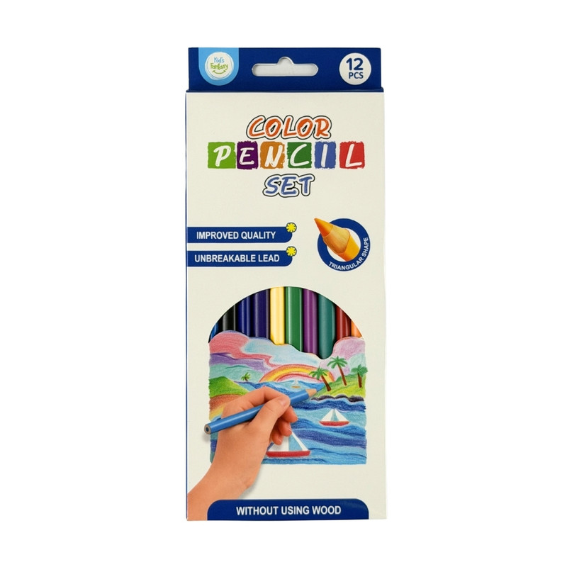 Color pencil set, 12 pcs, assorted