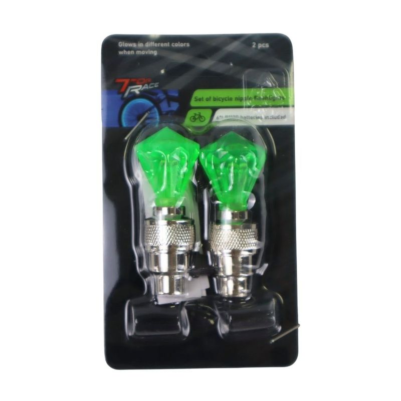 Set of bicycle nipple flashlights, 2 pcs