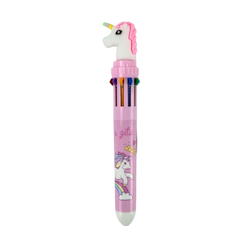 10-color ballpoint pen, 1 pc, assorted