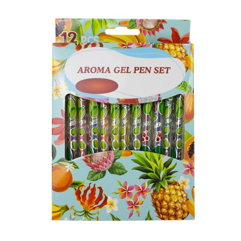 Aroma gel pen set, 12 pcs