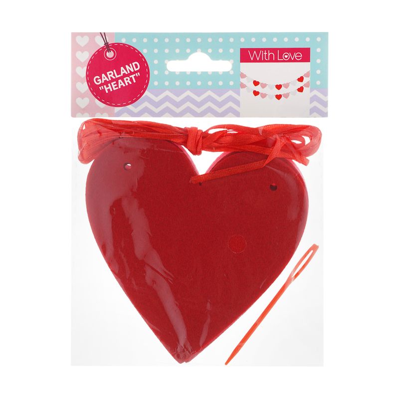 Heart garland, in assortment