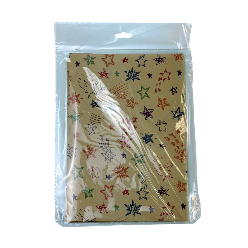 Craft wrapping paper, 70x100 cm, assorted