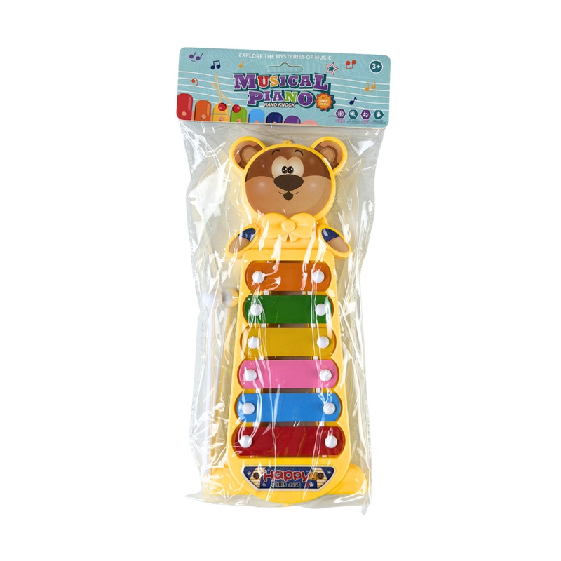 Animal-shaped xylophone with 2 mallets "Muscial Piano", multiple variants