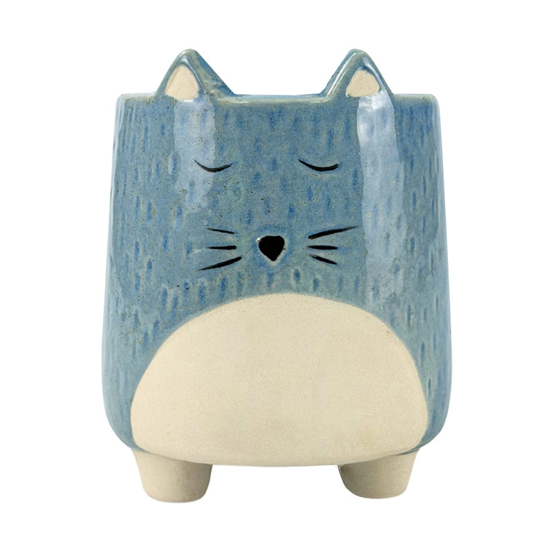 Flower pot Animal faces, assorted