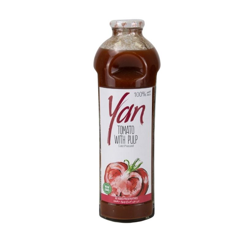 Cold pressed 100% tomato juice, Yan