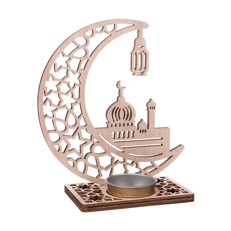 Wooden candle holder \"Ramadan\"