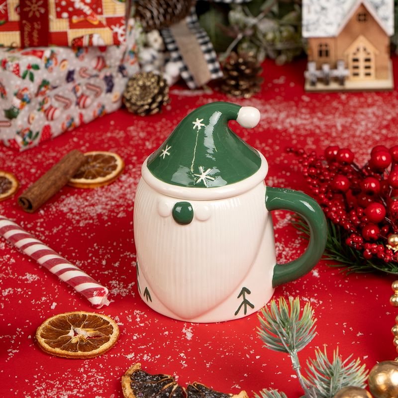Christmas mug with lid, assorted