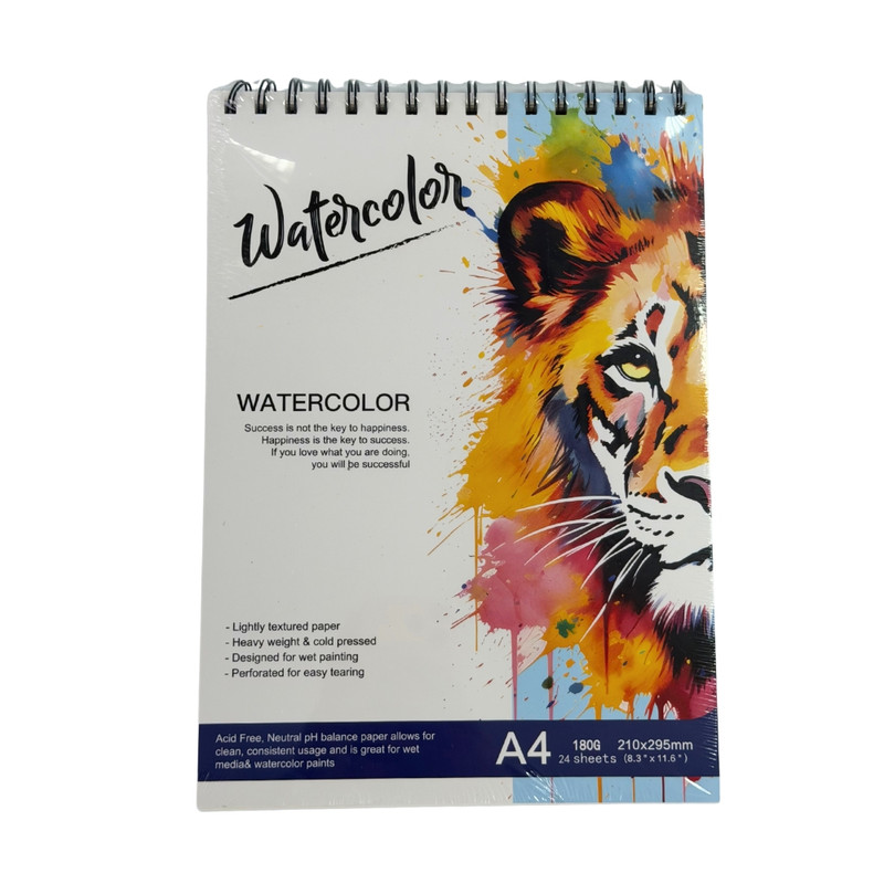 Sketchbook A4, 24 sheets, assorted