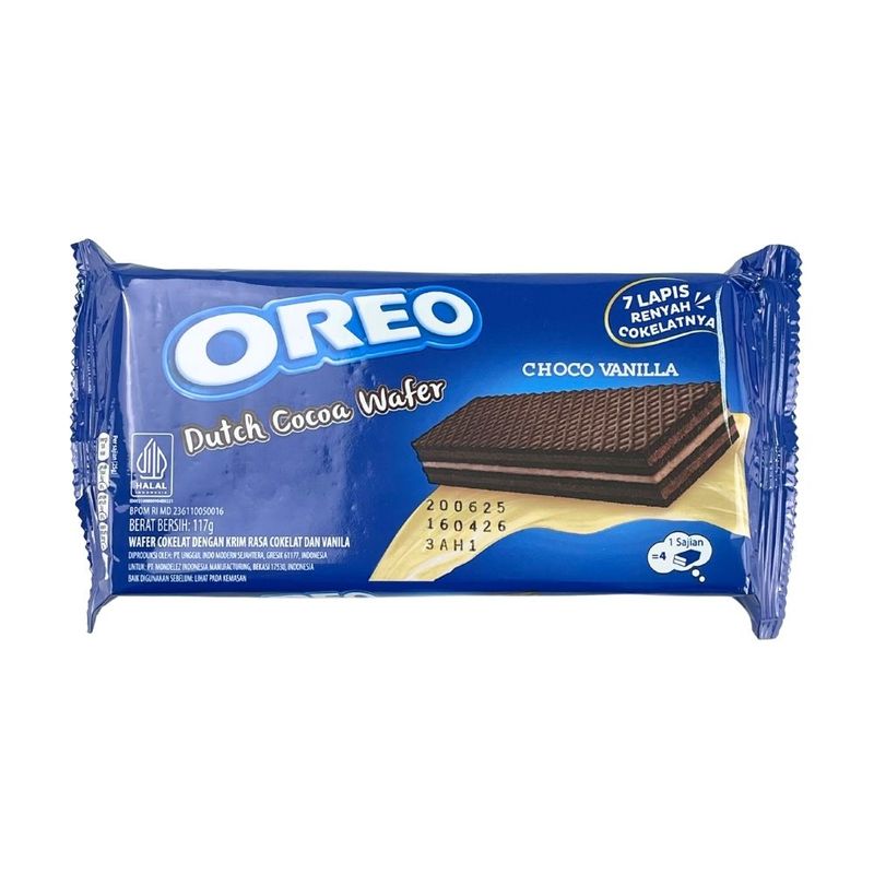 Wafers Oreo Cocoa Chocolate Vanilla, 117g