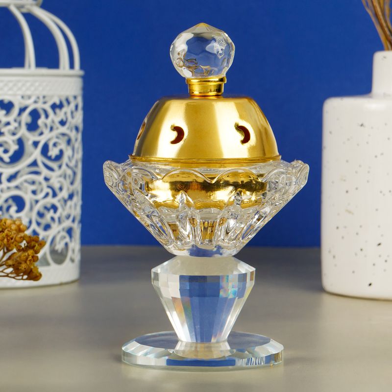 Glass incense burner