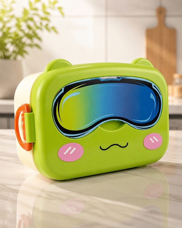 Lunch box with cutlery, 770 ml, assorted