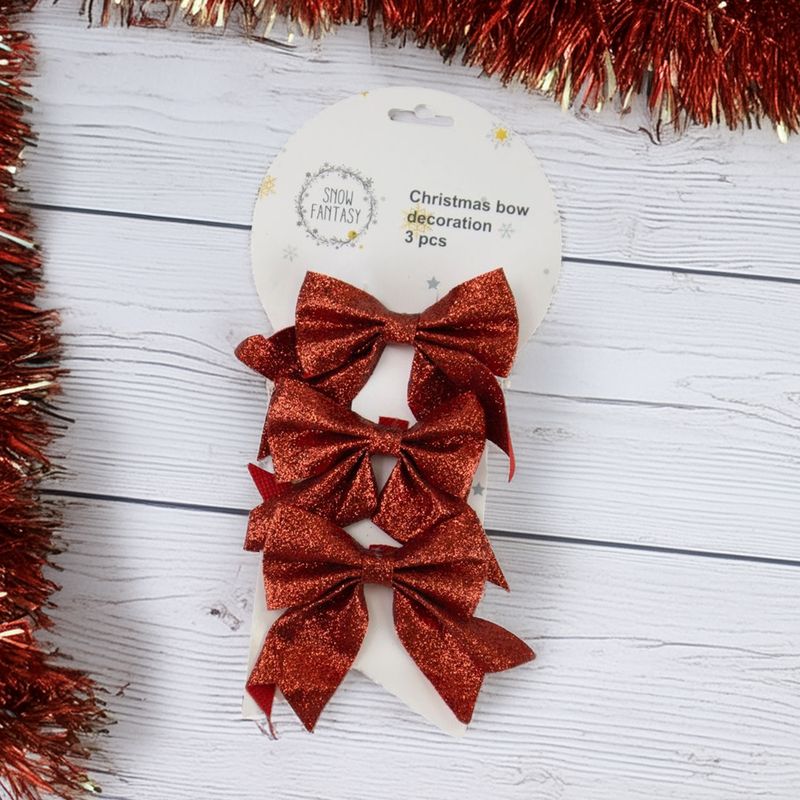 Christmas decoration “Bow”, assorted