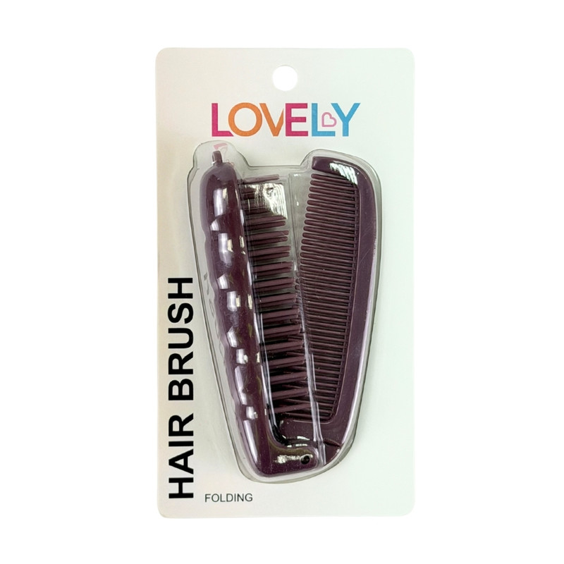 Folding hair brush
