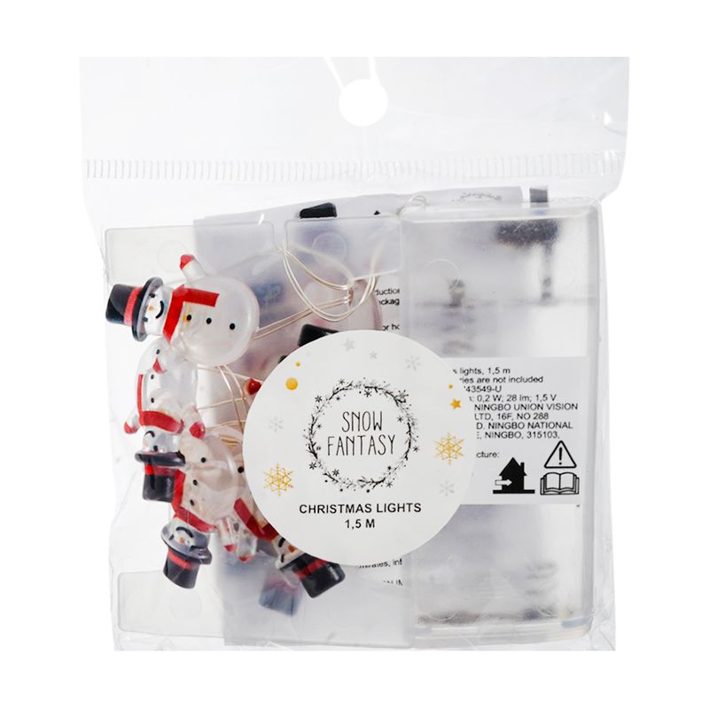 Christmas garland, Snow Fantasy, 1.5 m, assorted