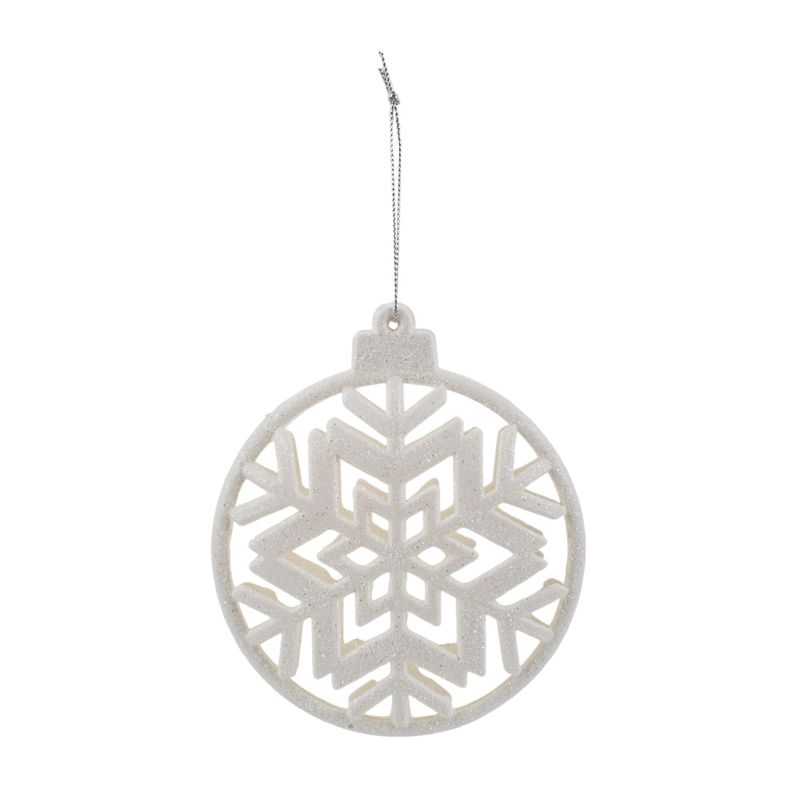 Christmas tree decoration \"Shine\", Snow fantasy, 10.5 cm, in assortment