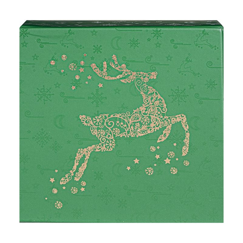 New Year gift box, Snow fantasy, 16.8x16.8x8 cm, assorted