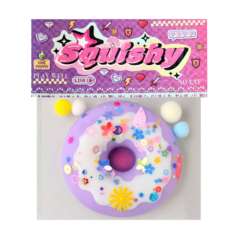 Squeeze toy Donut, assorted