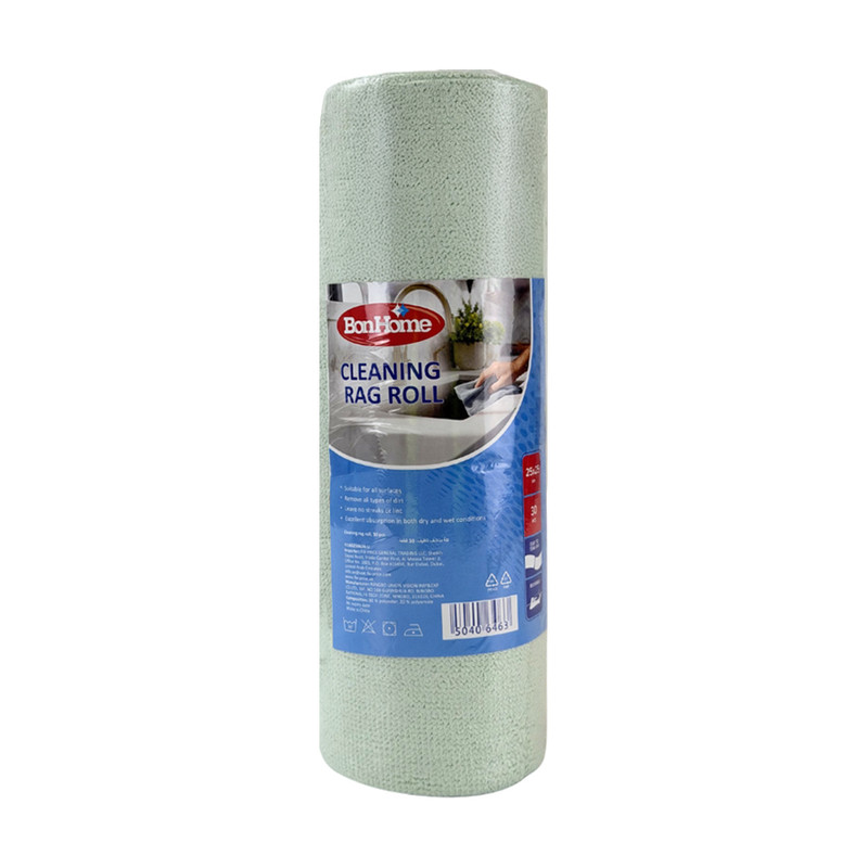Cleaning rag roll, 30 pcs, assorted