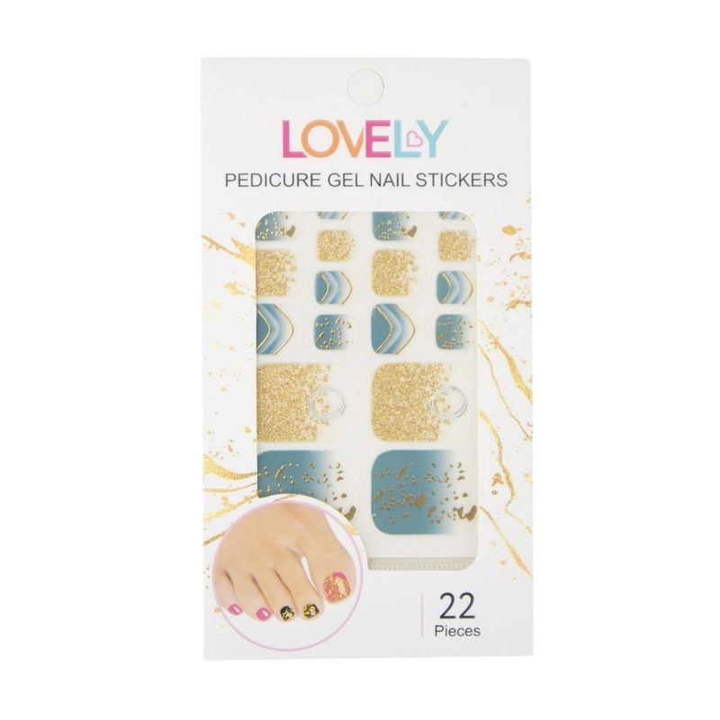 Pedicure gel nail stickers Lovely