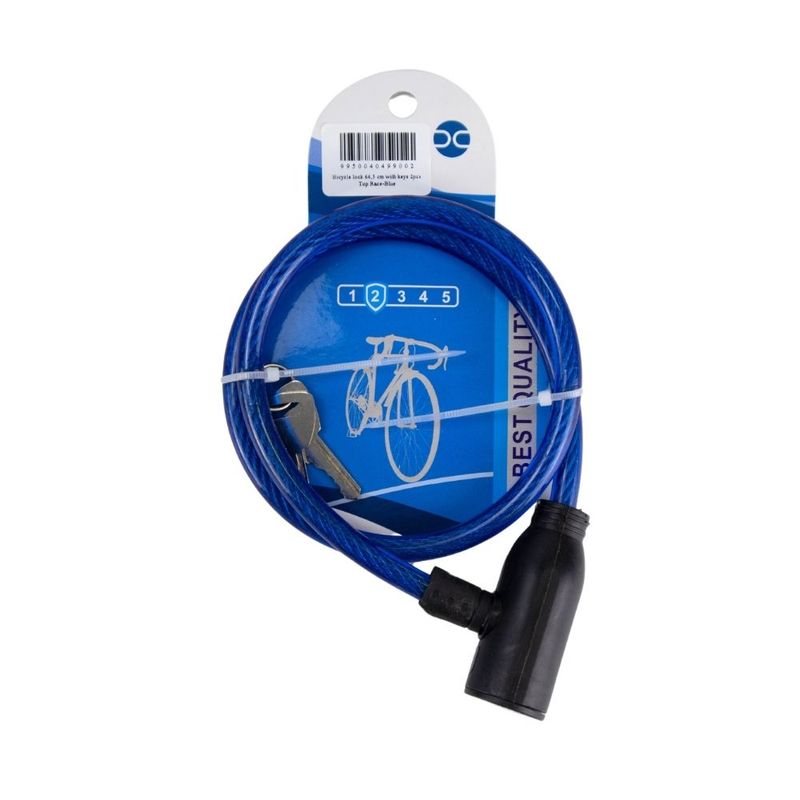 Bicycle lock with keys, Top Race, 64,5 cm