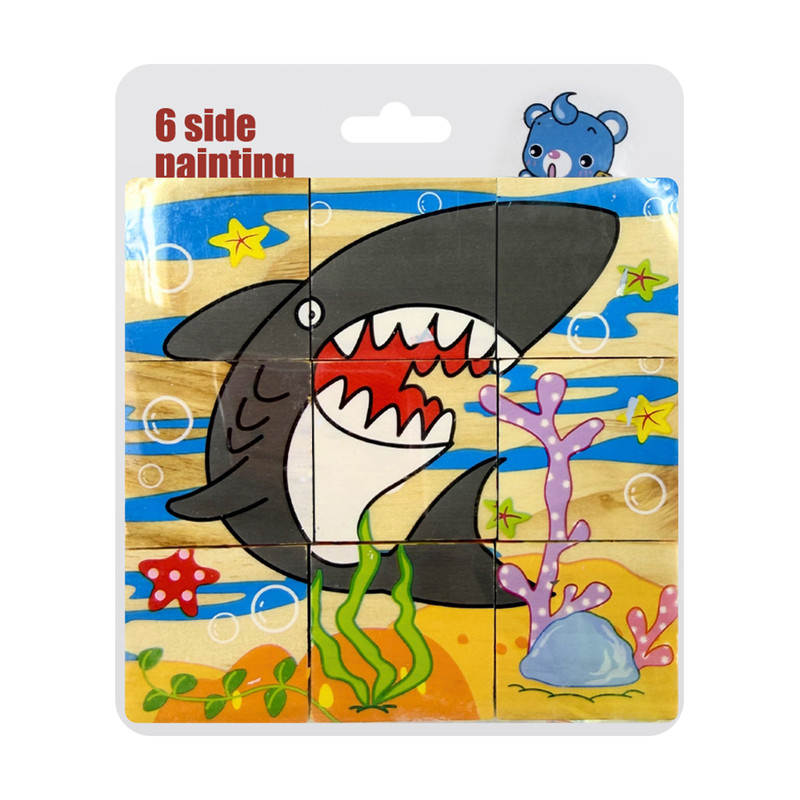 Puzzle blocks, assorted