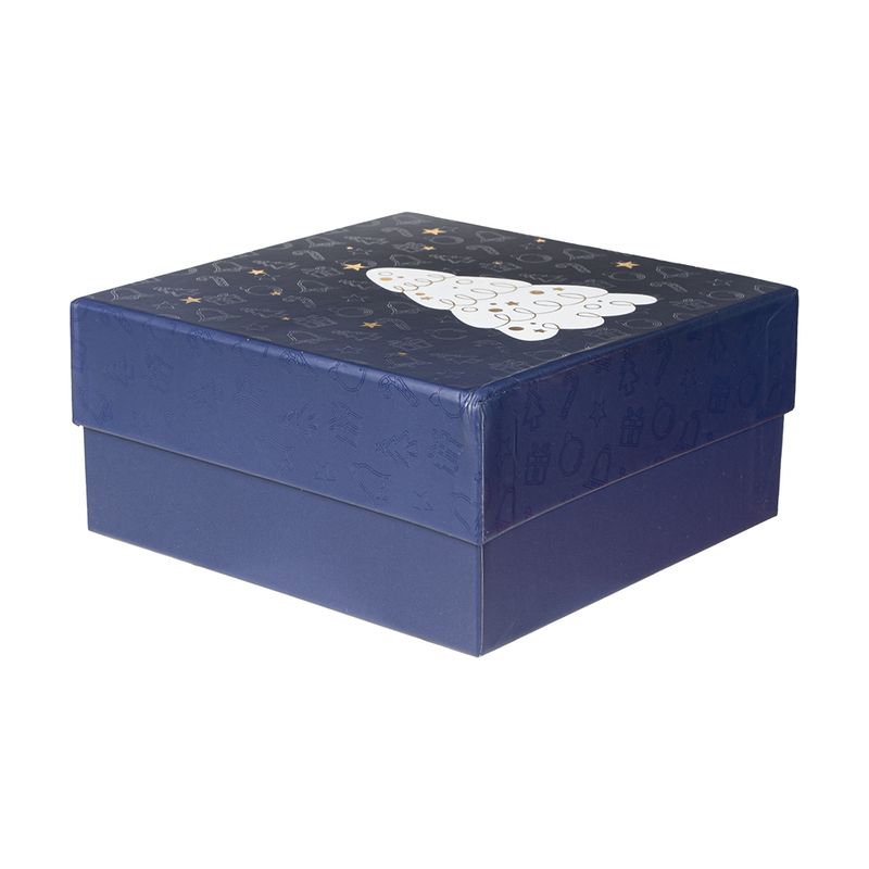 New Year gift box, Snow fantasy, 16.8x16.8x8 cm, assorted