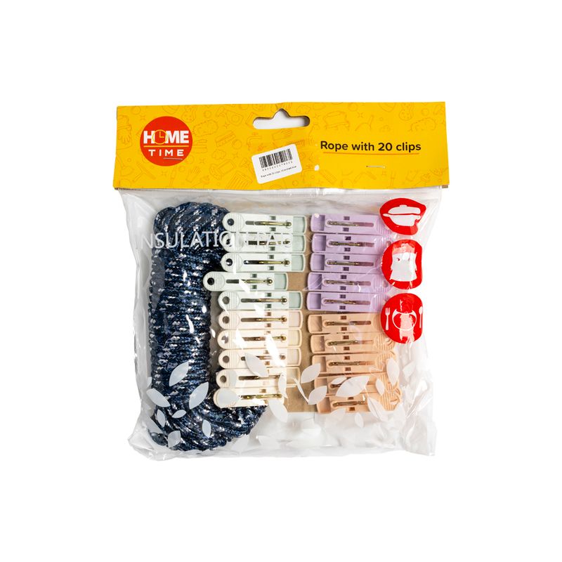 Rope with 13 clips, 10 m