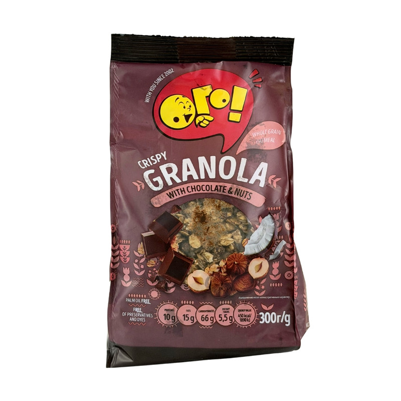 Granola, "Chocolate and Nuts", Ogo, 300g