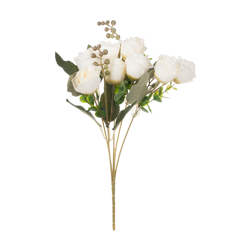 Artificial spray rose, in assortment