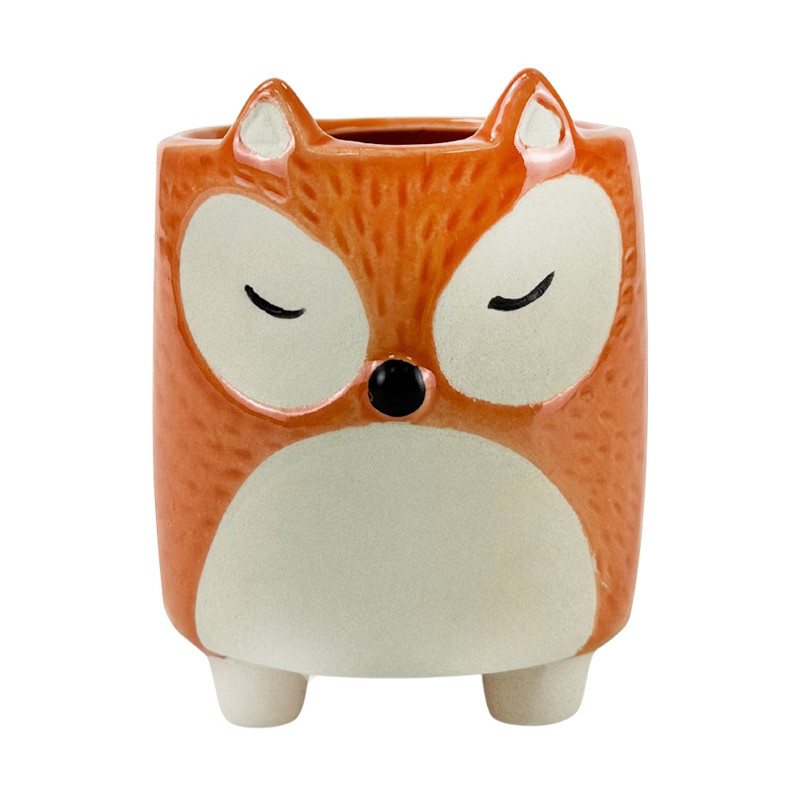 Flower pot Animal faces, assorted