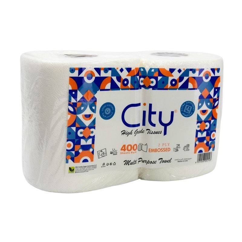 Paper towels \"Maxi\", City, 400 sheets, 2 rolls