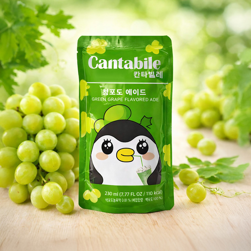 Drink, Cantabile, green grape, 230 ml