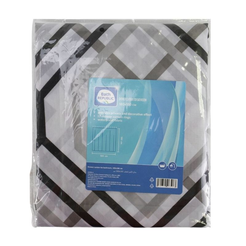 Shower curtain, 180x180 cm
