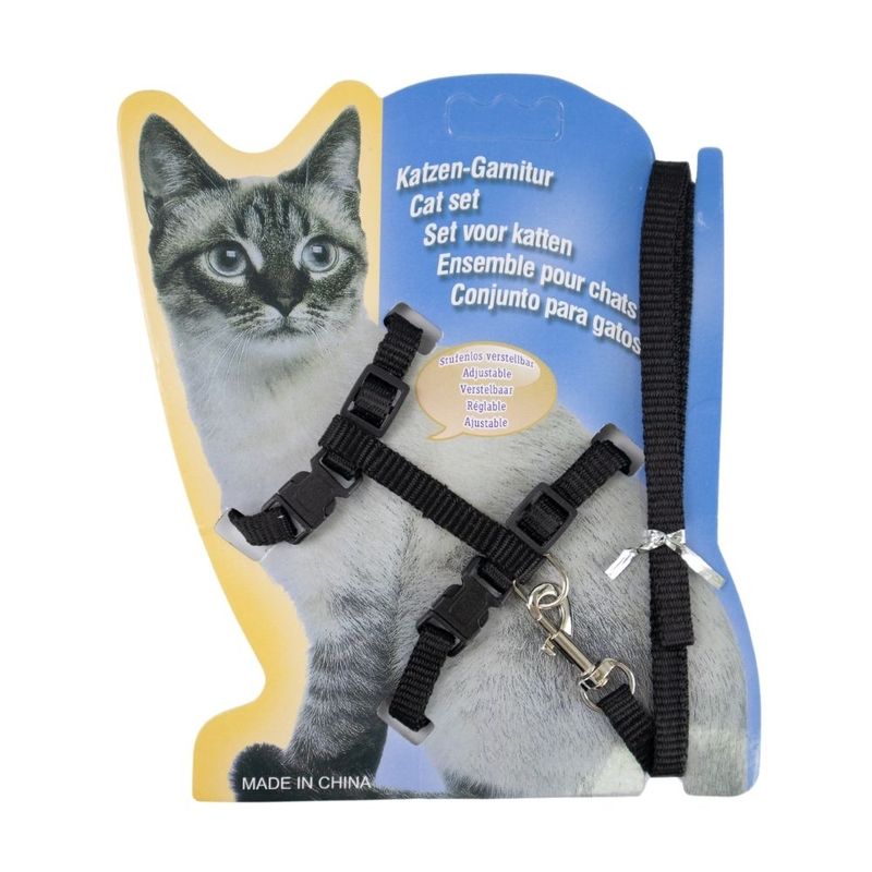 PET HARNESS WITH LEASH, 120 CM.