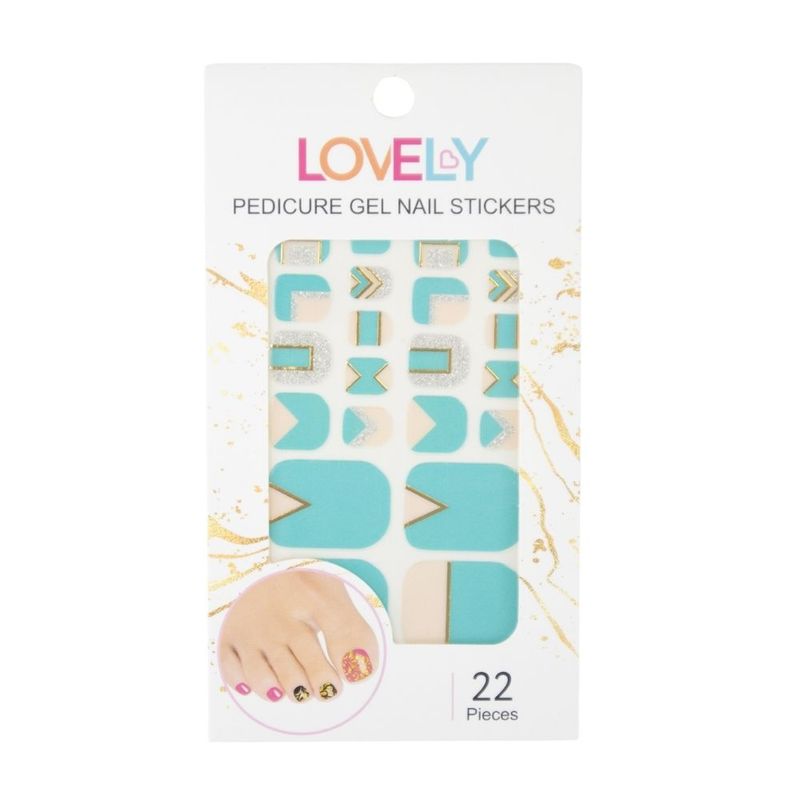 Pedicure gel nail stickers Lovely
