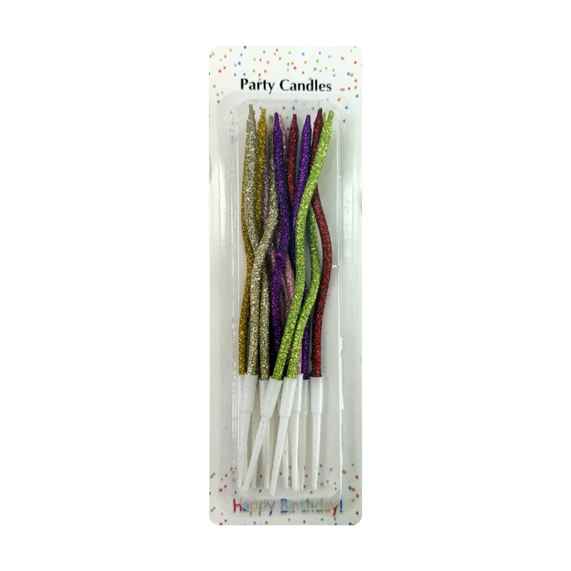 Candle, 12 pcs, assorted