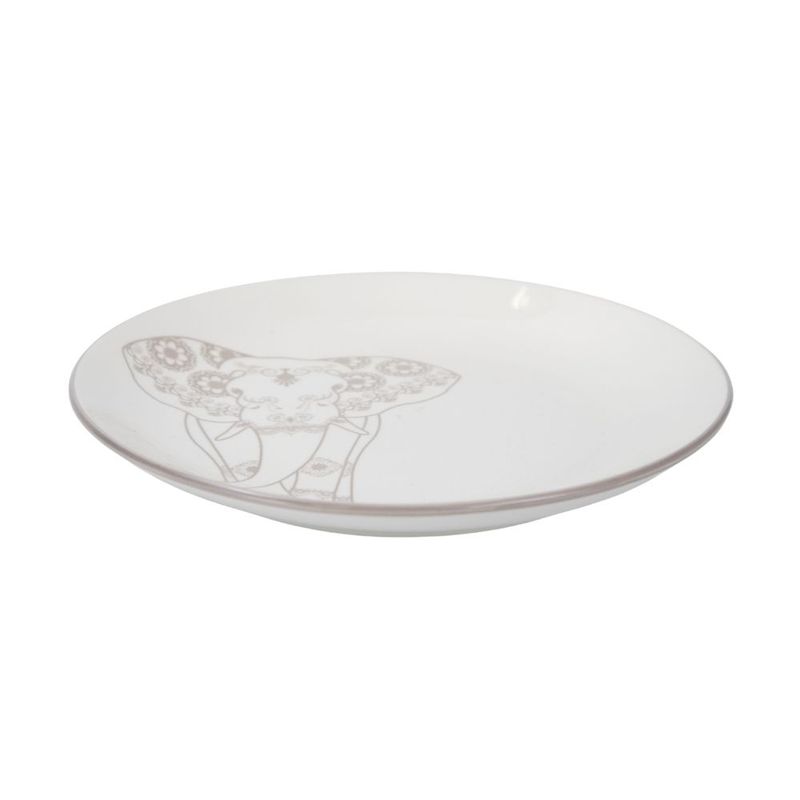 Ceramic plate 26.5 cm o\'Kitchen-White-Elephant