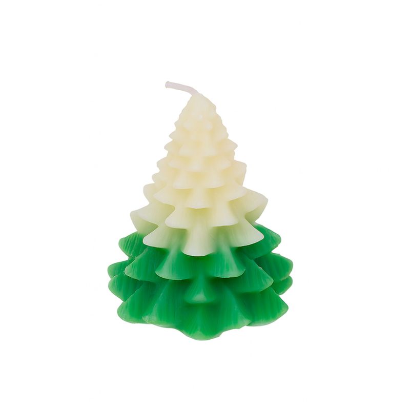 New Year\'s candle \"Pine\", Snow fantasy, 7.5 cm, assorted
