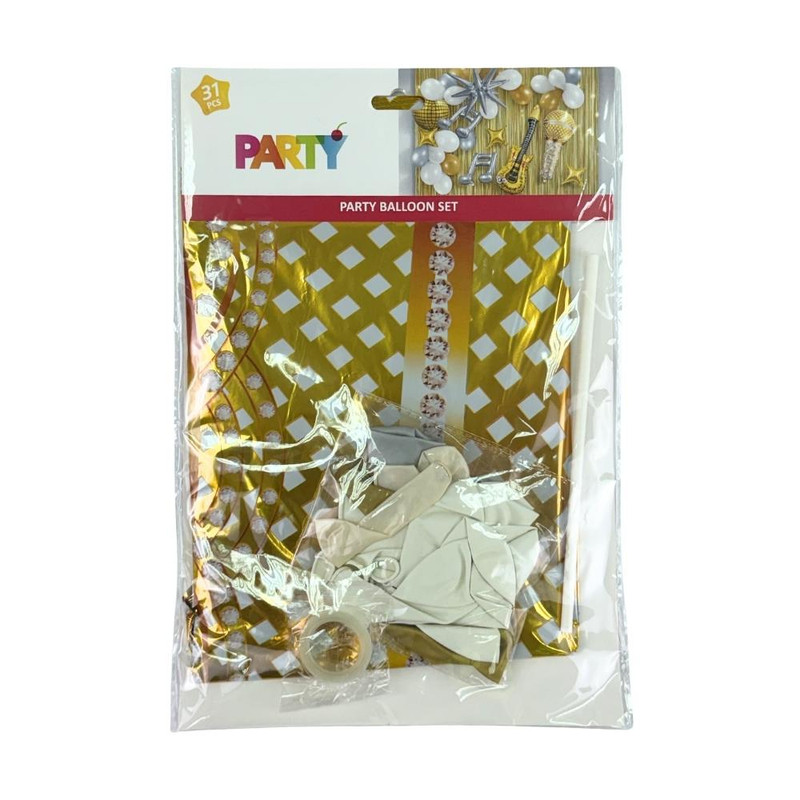Party balloon set, 31 pcs, assorted